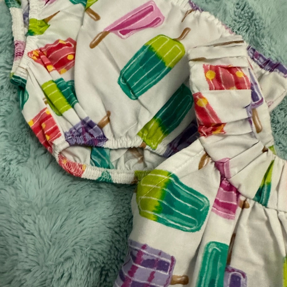 Bonnie, jean size 18 months NWT sundress with diaper cover - Picture 4 of 5